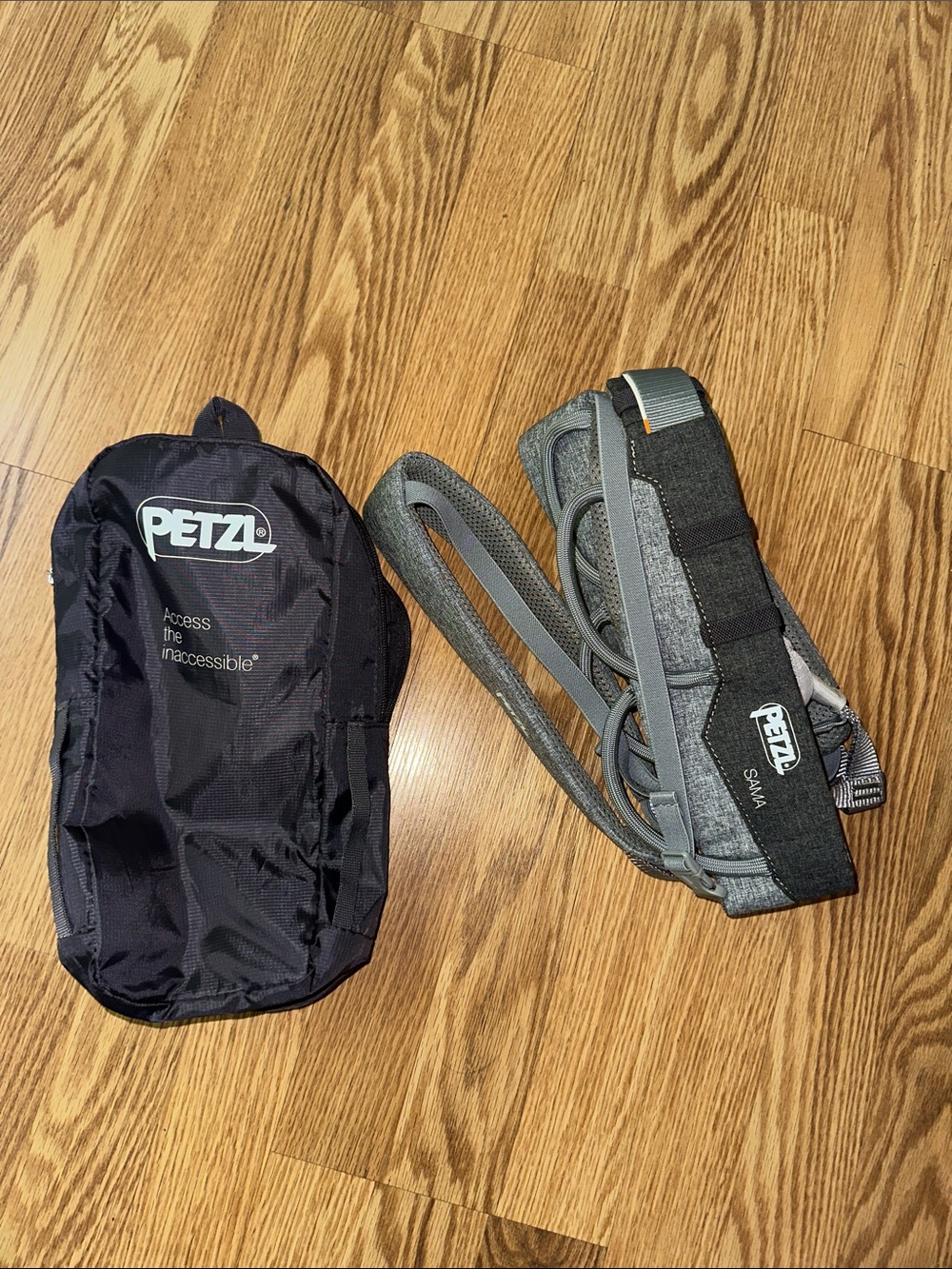 Petzl Sama Men’s Rock Climbing Harness Gray
